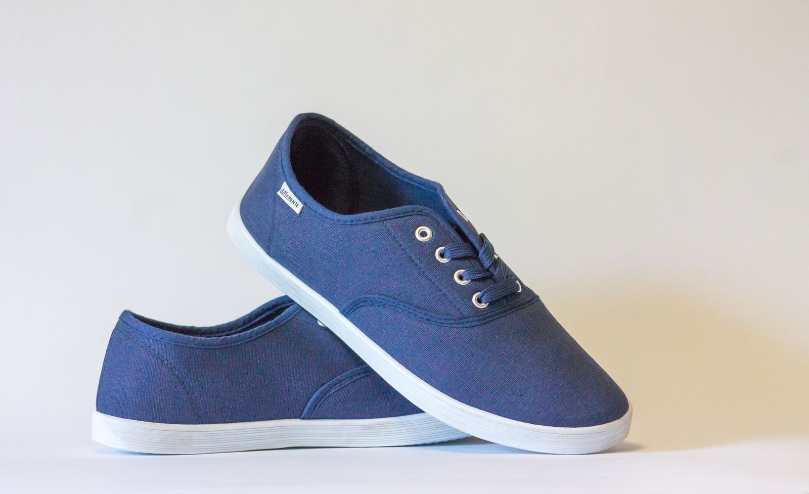 Leather shoes on a neutral background